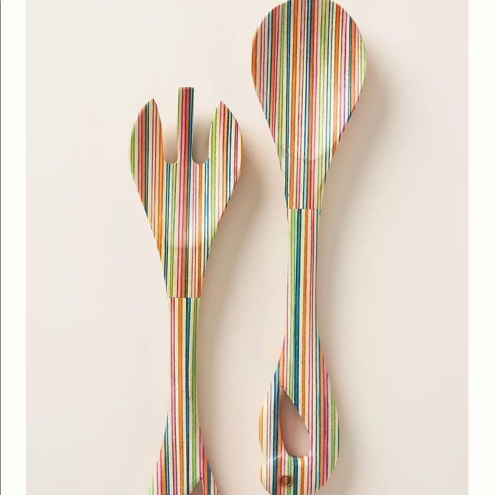 New Anthropologie Tina Serving Set Rainbow